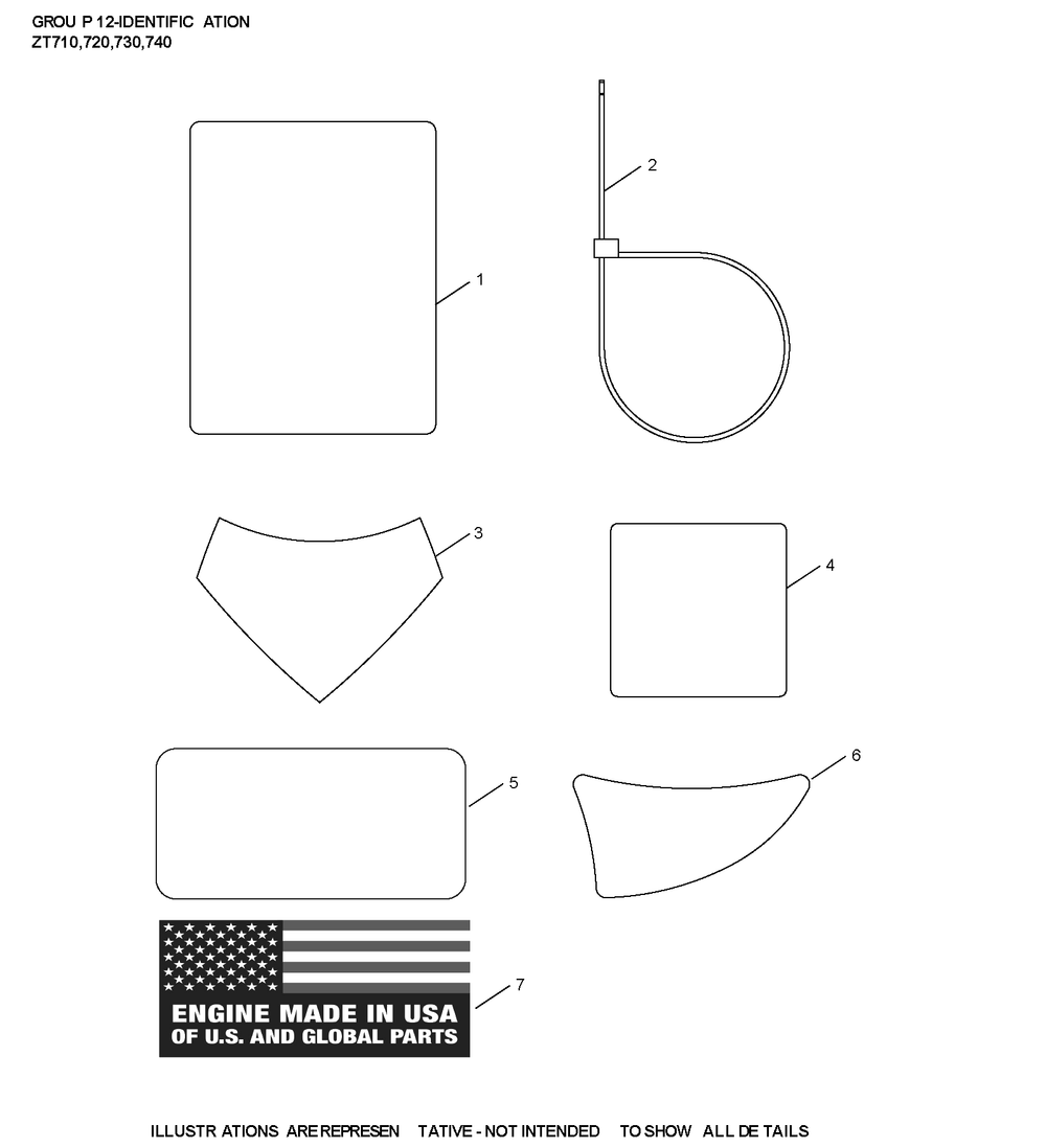 Zt730-3045 Identification Diagram and Parts List for ZT730-3045  Cub Cadet Lawn Tractor